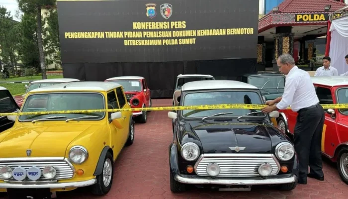 Sindikat STNK dan BPKB Palsu di Sumut Terbongkar, 9 Unit Morris Mini Disita Polisi