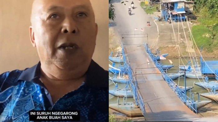VIRAL MEDIA SOSIAL Muhammad Endang Junaedi atau Haji Endang Pemilik Jembatan perahu
