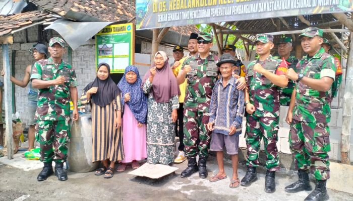 Kasdam Brawijaya Brigjen TNI Terry Tinjau Pelaksanaan TMMD di Desa Kebalan Kulon