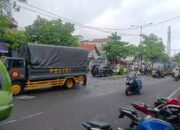 Empat Kendaraan Dinas Polisi Tabrakan Beruntun di Gunungsari, Tiga Anggota Alami Luka Ringan