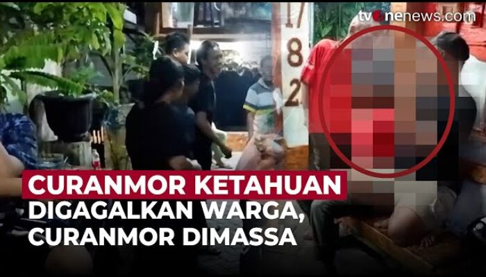 Pelaku Curanmor di Surabaya Diamankan Warga Setelah Ketahuan Dorong Motor Curian