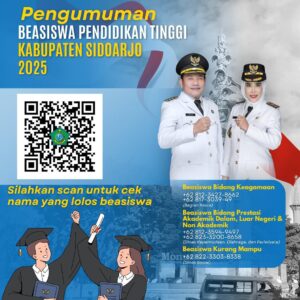 2.007 Mahasiswa Sidoarjo Dapat Beasiswa 2025, Cek Namamu Di Sini