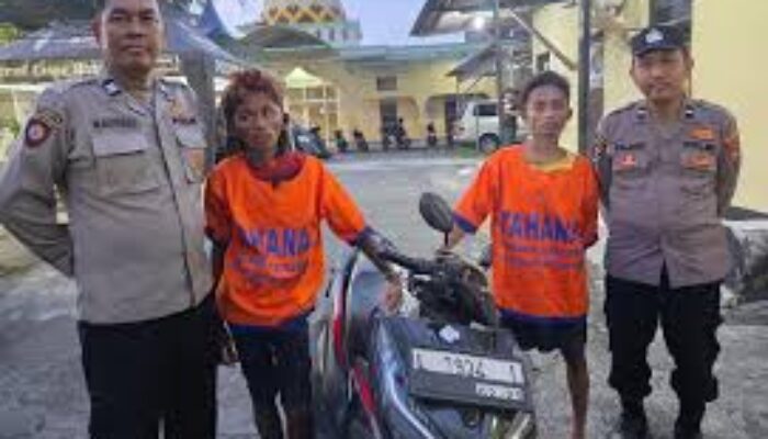 Tepergok Korban, Dua Pelaku Curanmor Gagal Beraksi di Tambak Wedi Surabaya