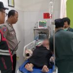 Eksi Wulan Juli saat mendapatkan perawatan medis.