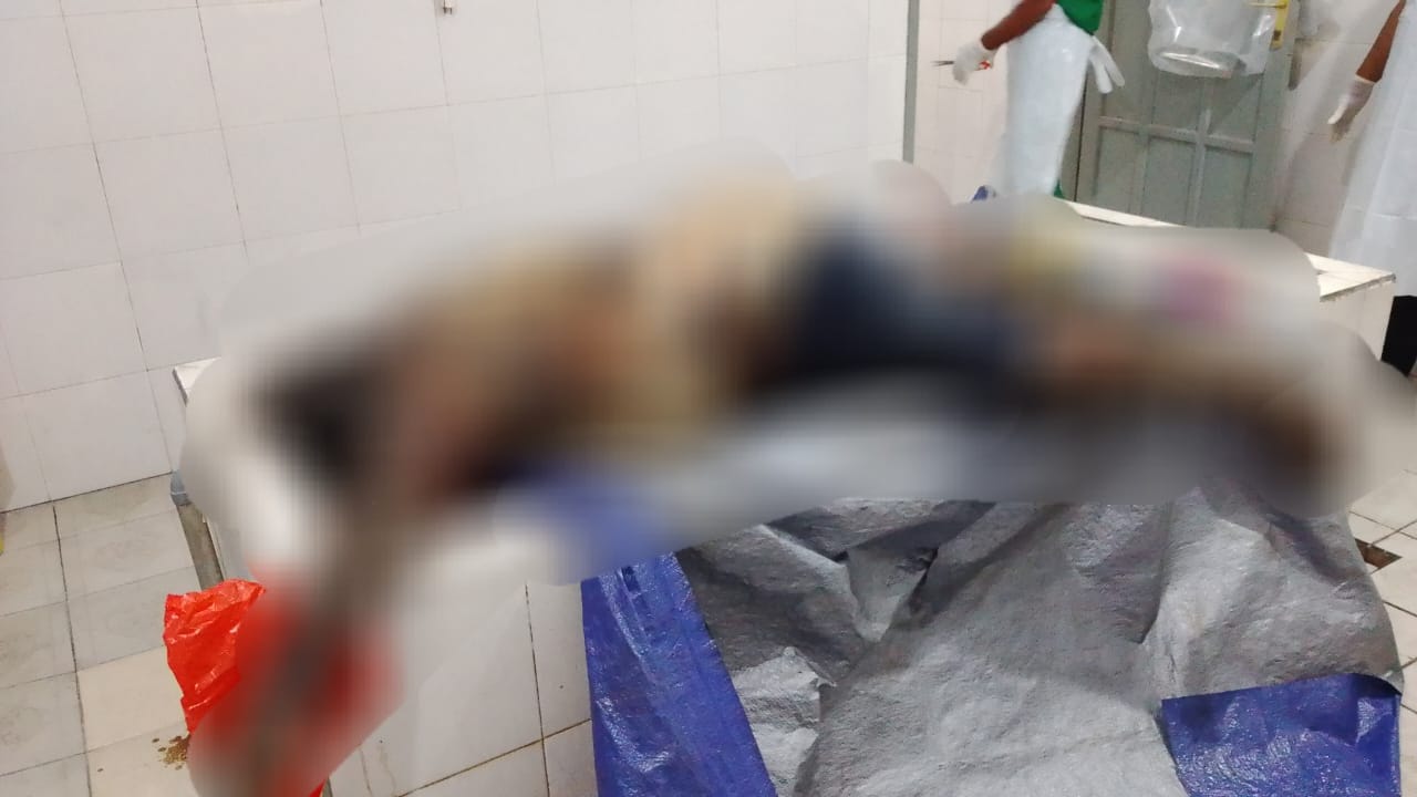 Foto jenazah saat berada di Rumah Sakit.