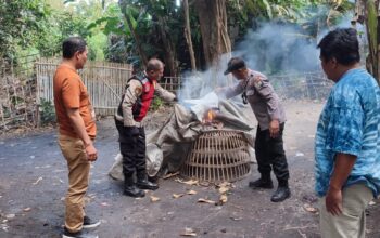 Tindak lanjuti aduan masyarakat Polsek Balongbendo bakar arena sabung ayam