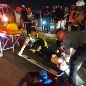 Pemuda Asal Malang Tewas Hantam Pohon di Jalan Raya Porong