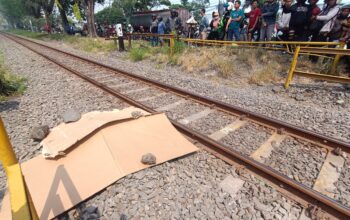 Mrs. X tewas mengenaskan setelah tertemper KA Jenggala jurusan Mojokerto-Surabaya