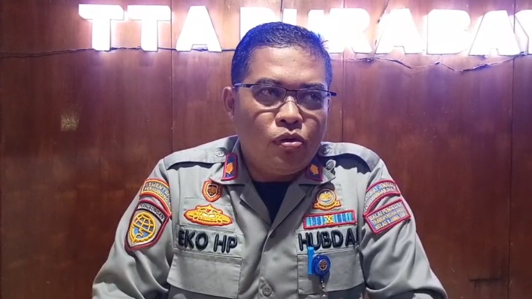 Pengawas Satuan Pelayanan (Wassatpel) Terminal Purabaya, Eko Hadi Prasetyo.