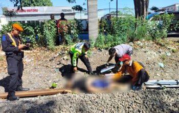Kondisi korban usai terserempet KA Jayabaya.