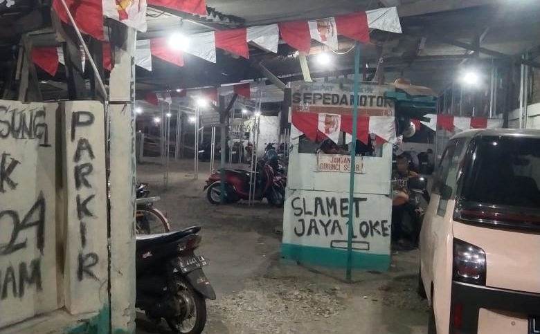 Tempat parkir yang digunakan pelaku untuk menitipkan motor korbannya.