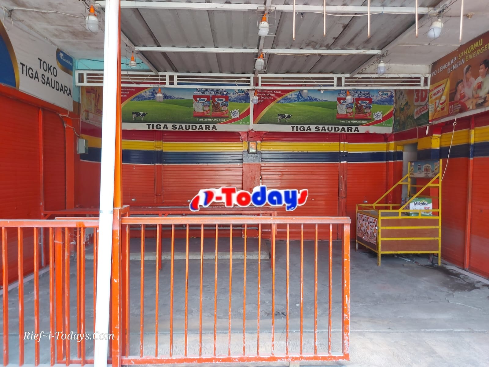 TKP pencurian toko snack di Sukodono, pencuri berhasil menggondol uang tabungan umroh