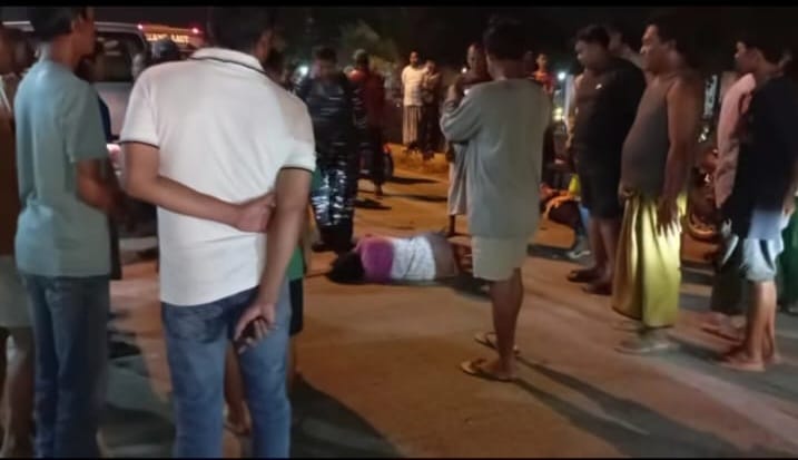 Dua orang terluka dalam kecelakaan penjalan kaki vs R2 di Plaosan Wonoayu