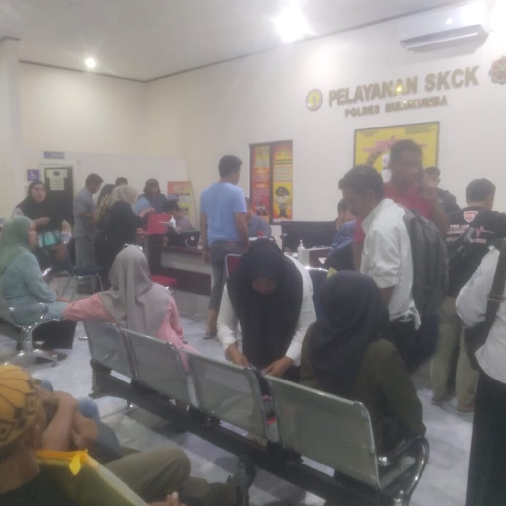 Antrean SKCK Polres Bulukumba Amburadul, Warga Kecewa Diduga Ada Prioritas