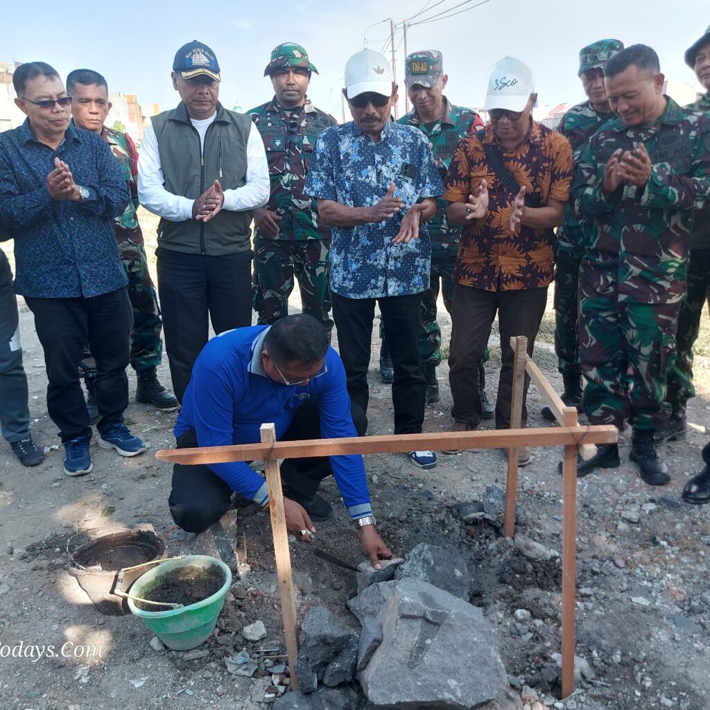 Camat Taman Arie Prabowo Resmikan Peletakan Batu Pertama Koperasi Merah Putih di Desa Bohar