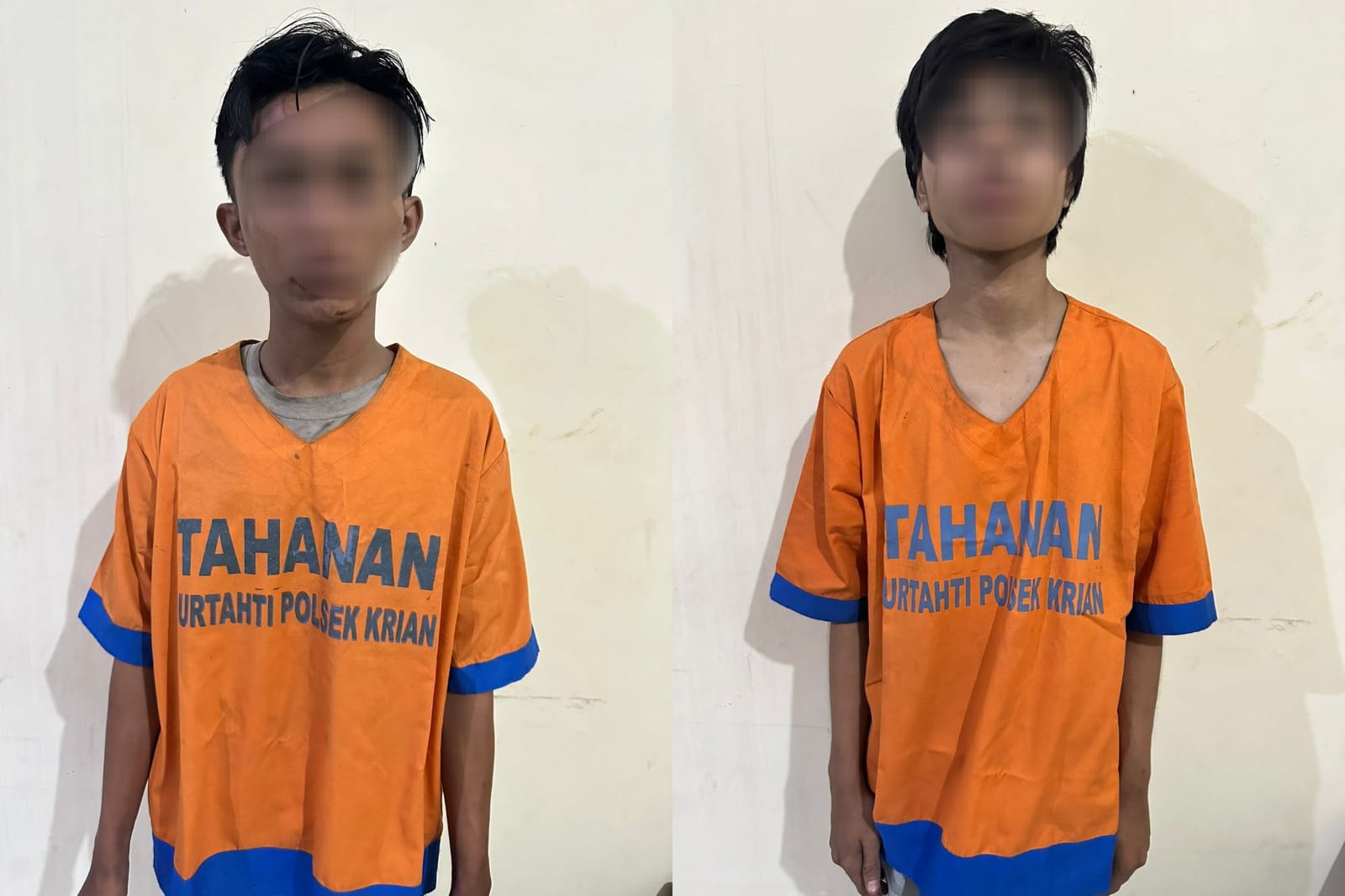 Para pelaku pencurian Elpiji usai diamankan pihak Kepolisian.