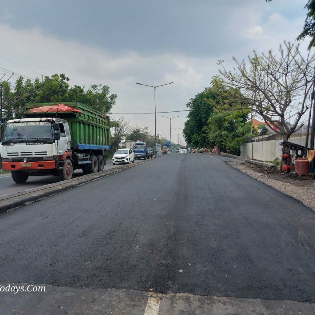 Akses ke Krian Siap Dibuka Besok Sore, Kontraktor Fokus Lanjutkan Pengerjaan Jalur Arah Surabaya Janjikan Selesai Tepat Waktu