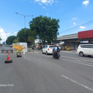 Rekayasa Lalu Lintas Diterapkan di Proyek Jembatan Trosobo, Arus dari Krian Dialihkan ke Jalur Berlawanan