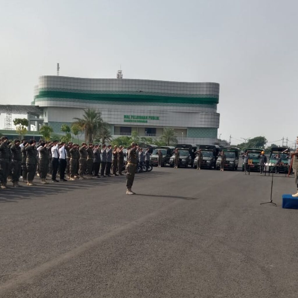 Satpol PP Sidoarjo Gelar Apel Besar, Perkuat Kesiapsiagaan Hadapi Gangguan Ketertiban Umum