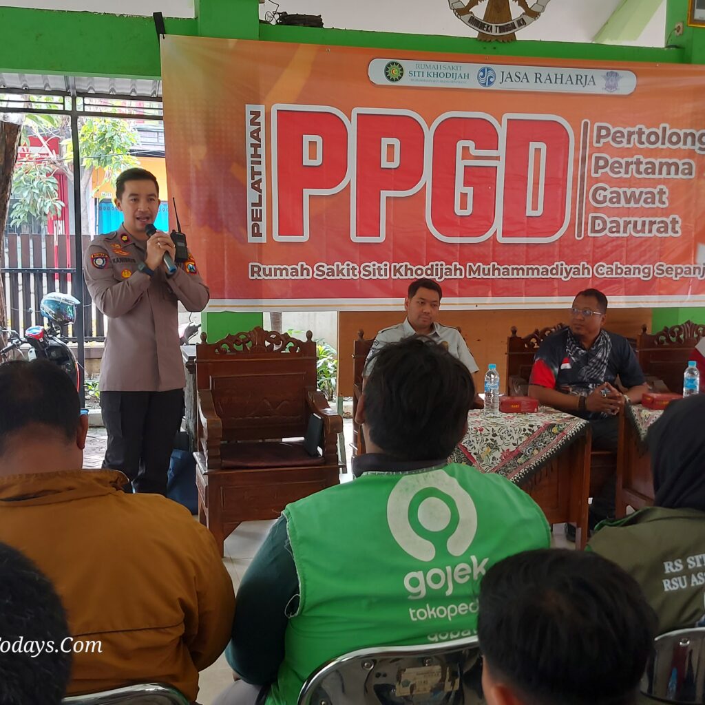 Pelatihan PPGD Gandeng Jasa Raharja, RS Siti Khodijah Sepanjang Tingkatkan Kesiapsiagaan Darurat Laka Lantas di Taman