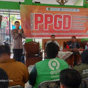 Pelatihan PPGD Gandeng Jasa Raharja, RS Siti Khodijah Sepanjang Tingkatkan Kesiapsiagaan Darurat Laka Lantas di Taman