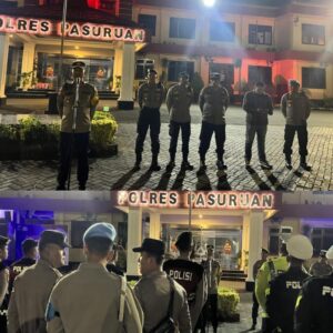 Polres Pasuruan Gelar Patroli Skala Besar Cegah Gangguan Kamtibmas Malam Akhir Pekan