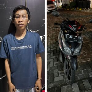 Gerak Cepat Polsek Balongpanggang, Residivis Curanmor Asal Lamongan Dibekuk Kurang dari 24 Jam