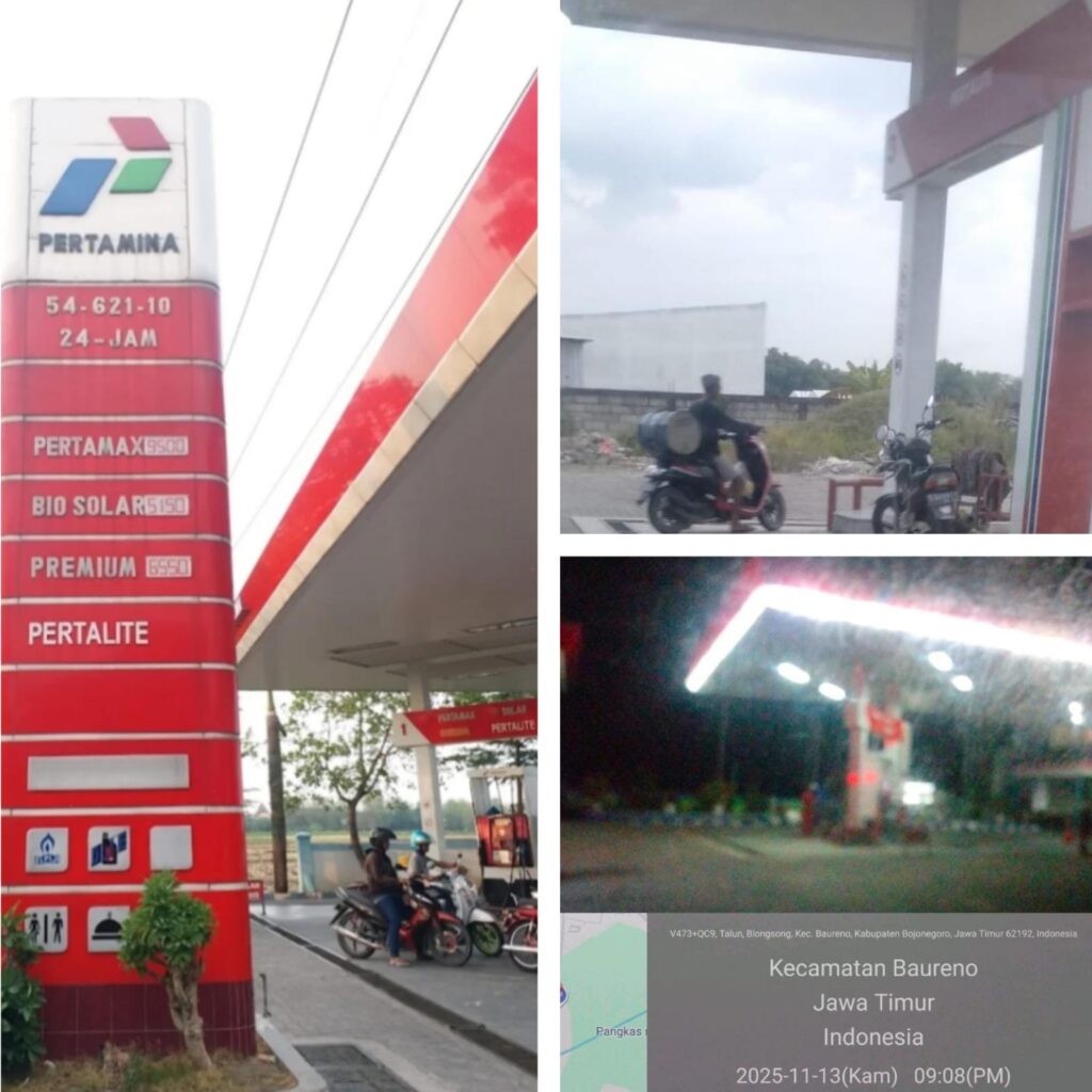 Mafia BBM Bersubsidi Diduga Gentayangan di SPBU Bojonegoro, Praktik Pengangsuan Terang-Terangan Rugikan Negara