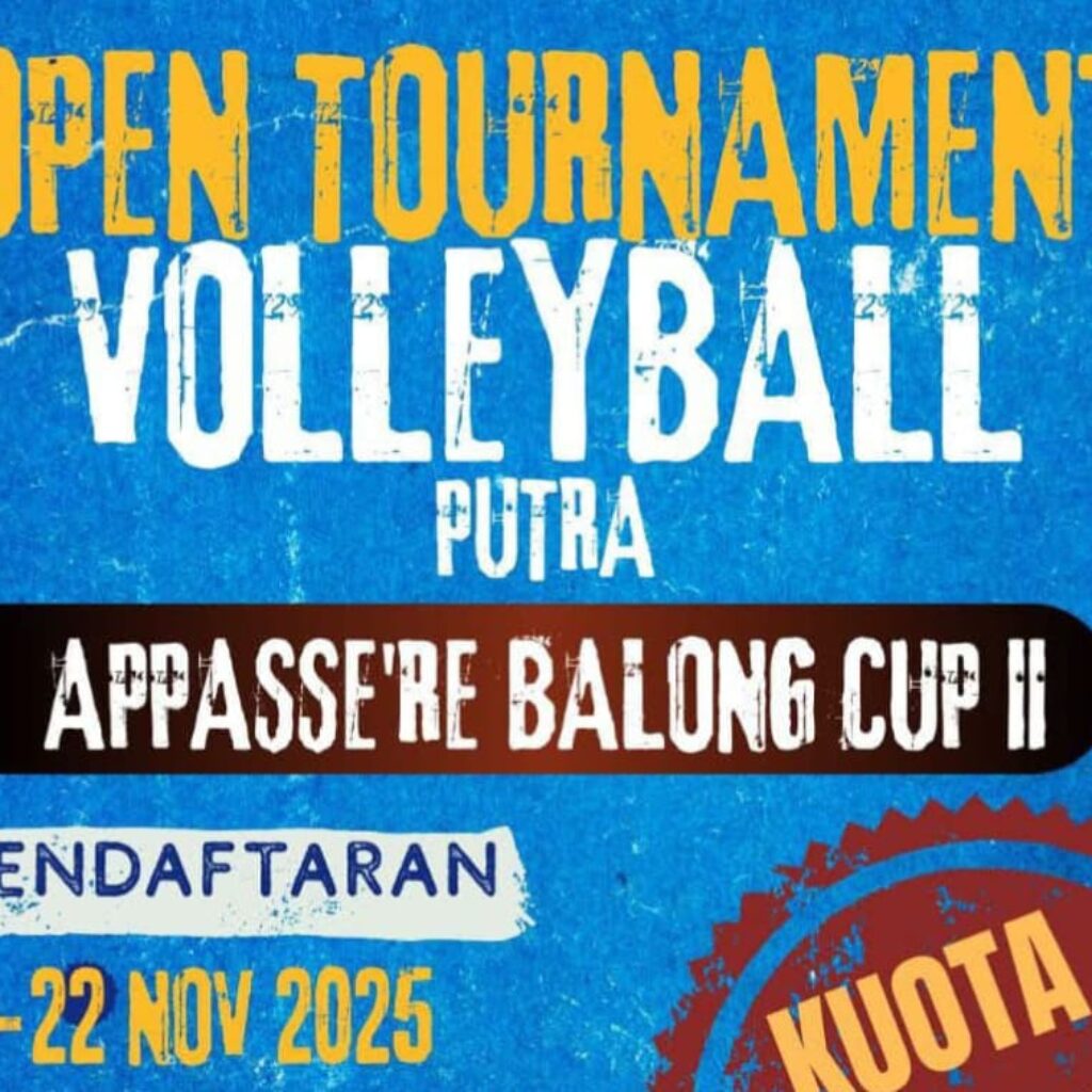 Turnamen Bola Voli Putra Appasse’re Balong Cup II Resmi Dibuka, PemDes Balong Beri Dukungan Penuh