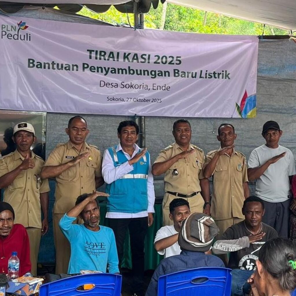 PLN untuk Rakyat, PLN Hadirkan Keadilan Energi Lewat Program Tirai Kasi di Kecamatan Ndona Timur, NTT, Terus Terangi Wilayah Terpencil
