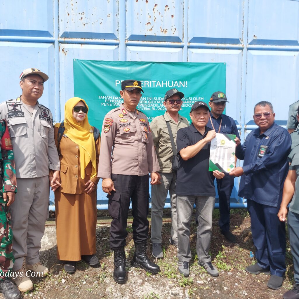 Tanpa Perlawanan, PN Sidoarjo Eksekusi Gudang di Kawasan Pergudangan Ragam Jemundo Taman