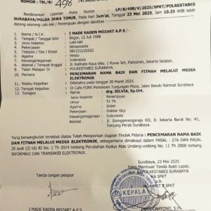 Dokter Gigi Ortodonti Surabaya Dilaporkan, Kasus Dugaan Fitnah di TikTok Mandek Tanpa Tersangka