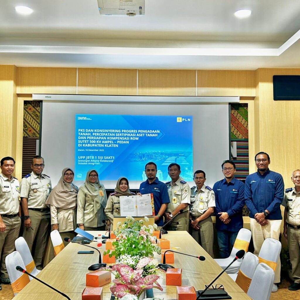 Hadirkan Listrik Andal untuk Rakyat: PLN UIP JBTB Perkuat Kolaborasi Strategis dengan Kantor Pertanahan Kabupaten Klaten