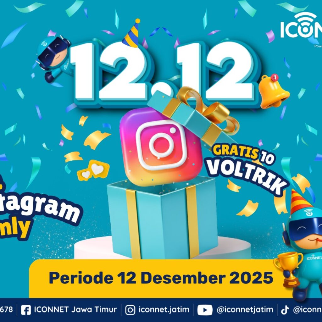 ICONNET Luncurkan Promo 12.12 Akhir Tahun, Tawarkan Bonus 10 VOLTRIK bagi Pelanggan Baru