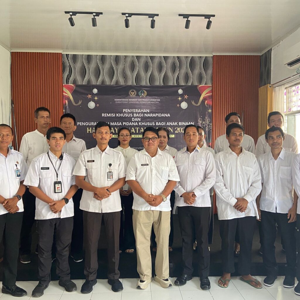 6 WBP Lapas Kelas IIB Tegal Terima Remisi Khusus Natal 2025