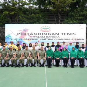 Pangdam V/Brawijaya Hadiri Pembukaan Lomba Tenis Lapangan HUT Persit KCK Ke-80