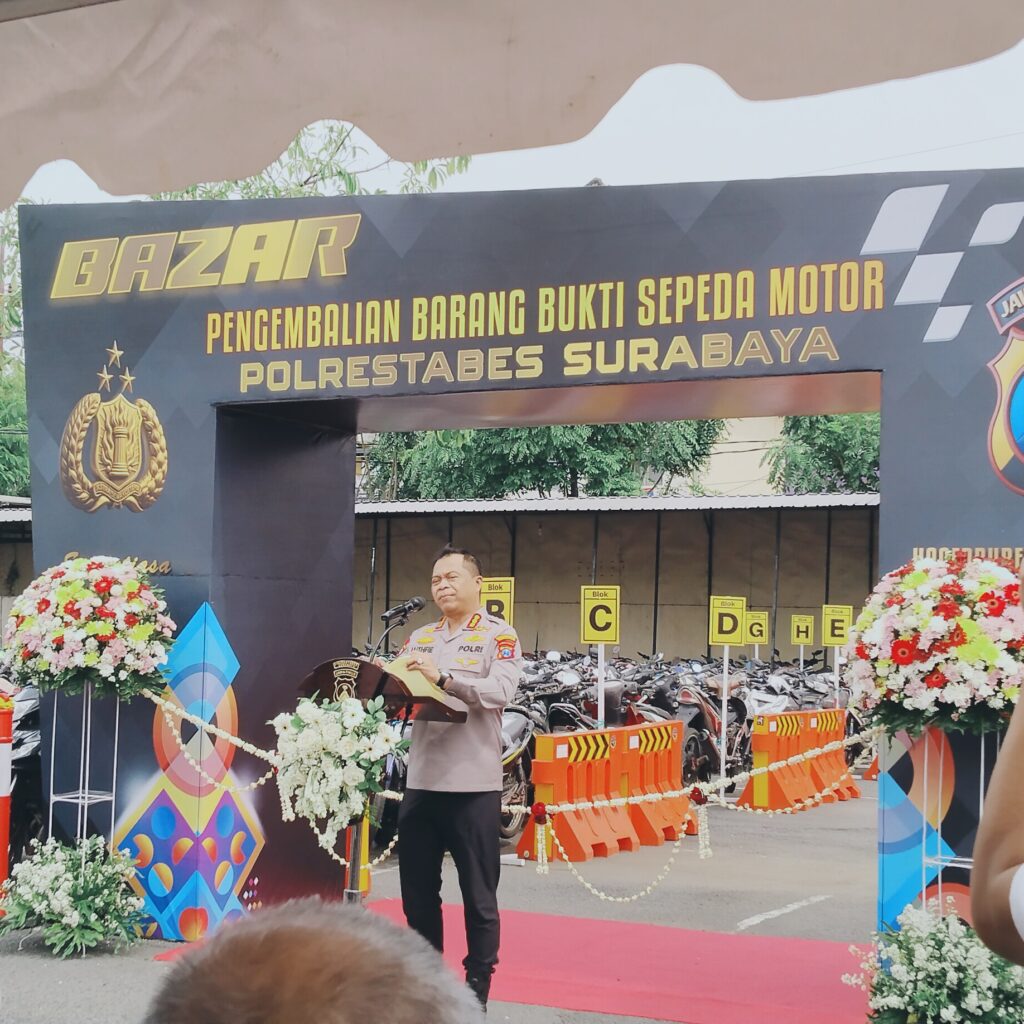 Polrestabes Surabaya Gelar Bazar Pengembalian 1.050 Motor Hasil Curanmor