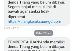 Modus Tilang Palsu Mengatasnamakan Kejaksaan, Warga Diancam Denda Lewat Link Abal-abal