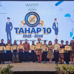 Waringin Hospitality Serahkan Beasiswa Tahap 10, Perkuat Sinergi Kelas Industri Pariwisata di Jawa Timur