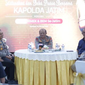 Kapolda Jatim Perkuat Sinergi dengan Mahasiswa, Silaturahmi dan Buka Puasa Bersama OKP, ORMEK dan BEM Se-Jatim