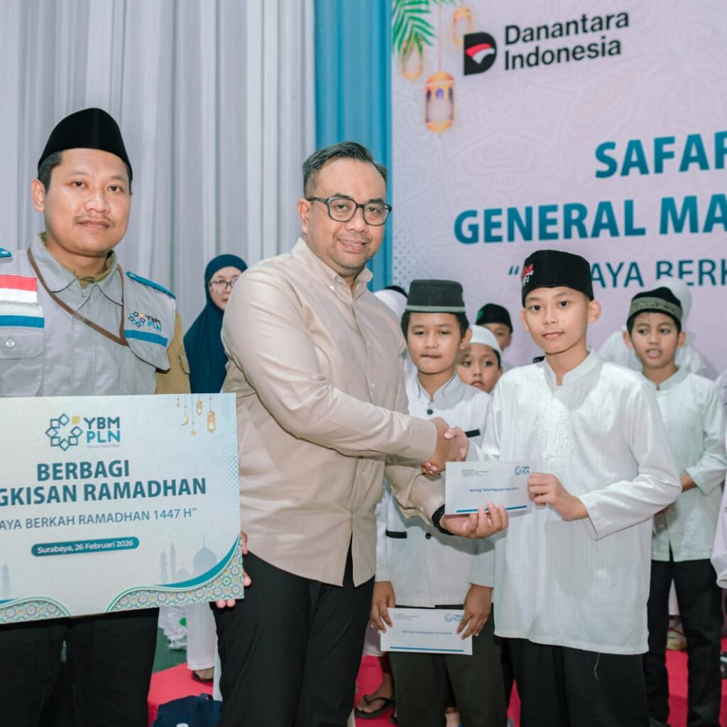Safari Ramadhan Penuh Kepedulian, PLN UPP JBTB 2 bersama YBM PLN Berbagi Bingkisan kepada Anak Yatim