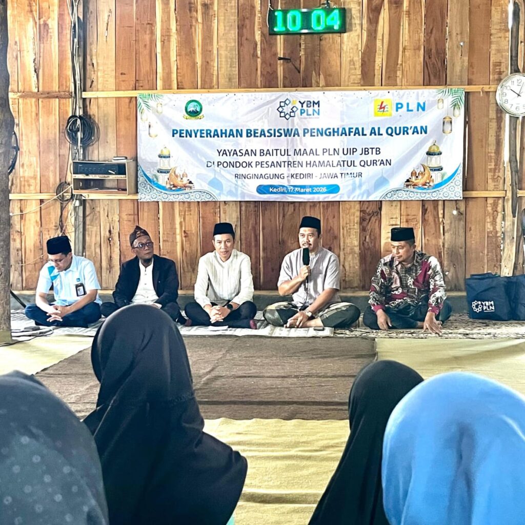 YBM PLN UIP JBTB Salurkan Beasiswa Tahfidz dalam Program Cahaya Berkah Ramadhan di Kediri