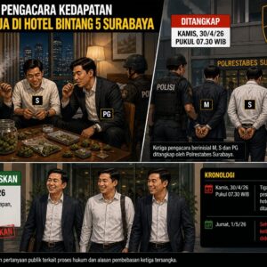 Tiga Pengacara Surabaya Pesta Ganja di Hotel Bintang 5, Ditangkap Pagi Esoknya Diduga Dilepas