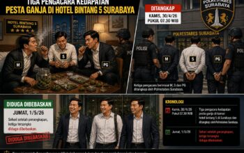 Tiga Pengacara Surabaya Pesta Ganja di Hotel Bintang 5, Ditangkap Pagi Esoknya Diduga Dilepas
