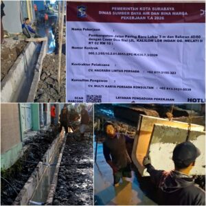 Proyek Box Culvert Rp708 Juta di Kalilom Lor Disorot, Dipasang Dalam Genangan Air dan Urugan Lumpur Bercampur Sampah