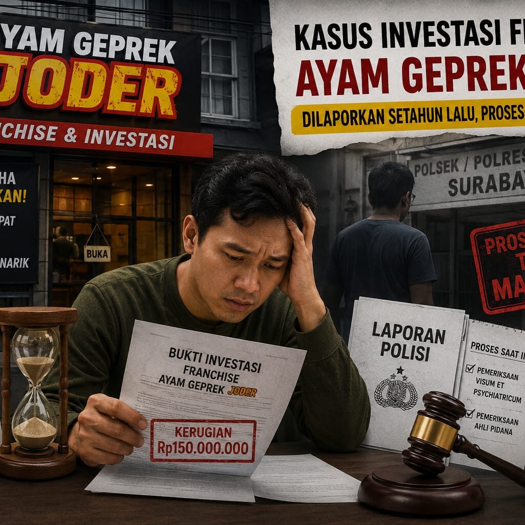 Kasus Investasi Franchise Ayam Geprek Joder Dilaporkan Setahun Lalu, Korban: Prosesnya Terasa Mangkrak