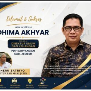 Dhima Akhyar Resmi Pimpin Direktorat Umum dan Keuangan PDP Kahyangan Jember, Diharapkan Bawa Perubahan Positif
