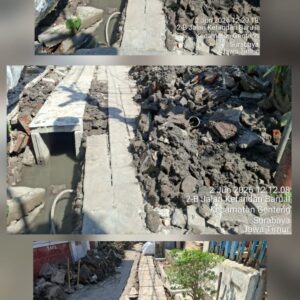 Diduga Abaikan Spesifikasi Teknis, Proyek Box Culvert Rp152 Juta di Kebangsren Surabaya Tuai Sorotan