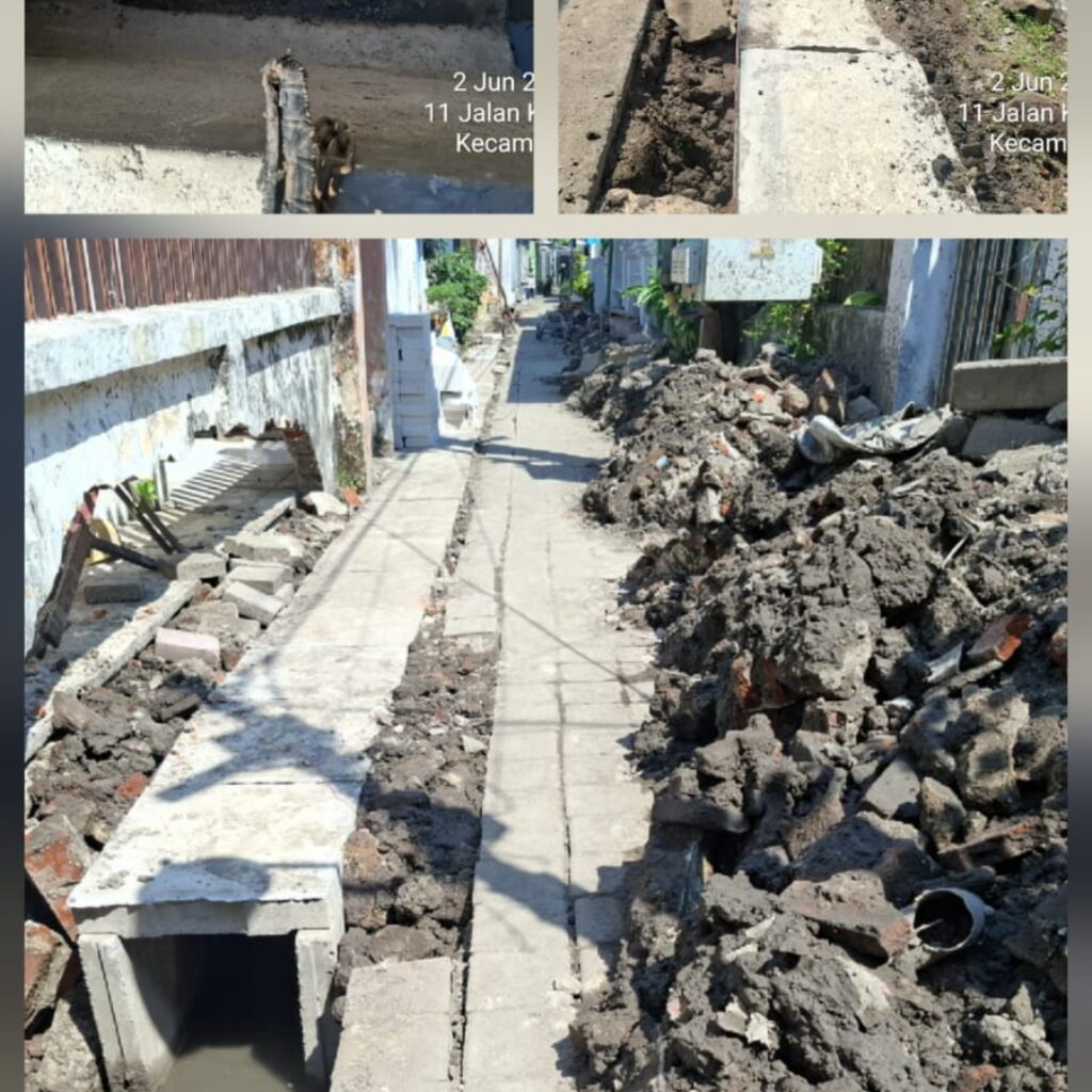 Diam Saat Dikonfirmasi, Kabid Bina Marga Didesak Jelaskan Dugaan Kejanggalan Proyek U-Ditch Kebangsren gang 5