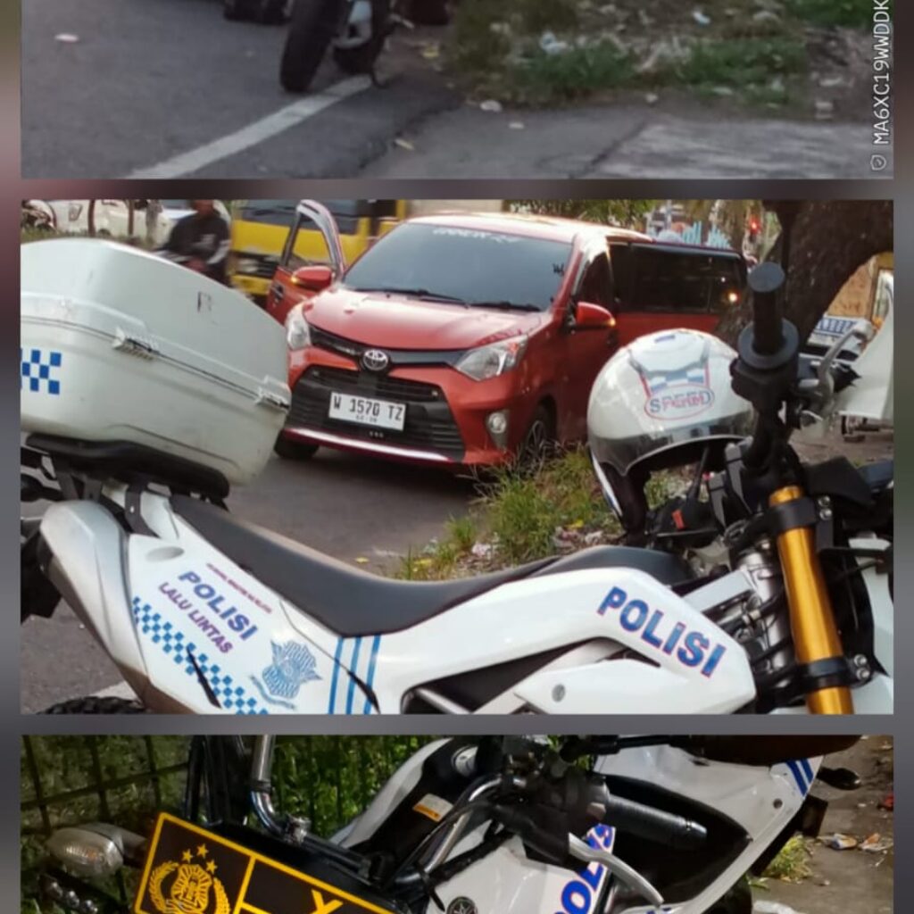 Mobil Toyota Merah Dihentikan Tim Speed Satlantas di Jalan Kenjeran, Pengemudi Dibawa ke Polrestabes Surabaya